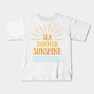 SEA SUMMER SUNSHINE Kids T-Shirt